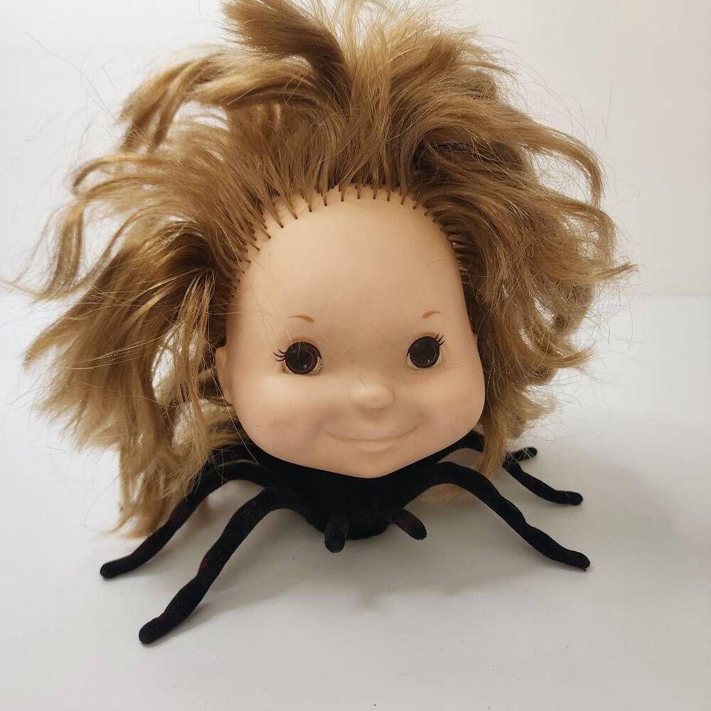 Handmade by Me Spider Dollhead Table Decor